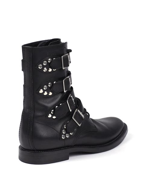 yves saint laurent studded boots|yves Saint Laurent libre boots.